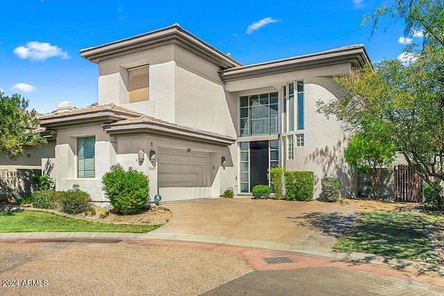 view of front of house featuring a garage