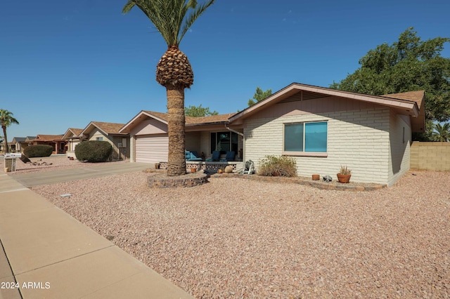 ranch-style house with a garage