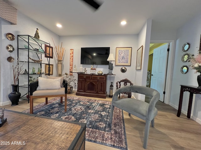 4554 E Paradise Village Pkwy N Unit 133, Phoenix, AZ 85032 - living area with light wood-type flooring and recessed lighting