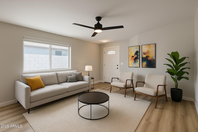 3014 W Zachary Dr, Phoenix, AZ 85027 - living area with light wood finished floors and a ceiling fan