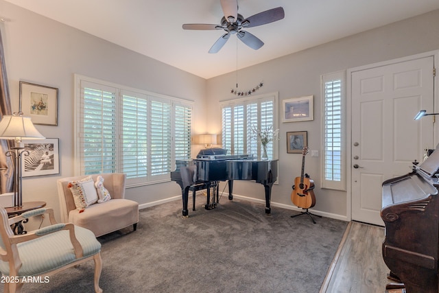 8180 E Shea Blvd Unit 1043, Scottsdale, AZ 85260 - entrance foyer featuring baseboards and ceiling fan