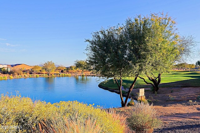 view of water feature