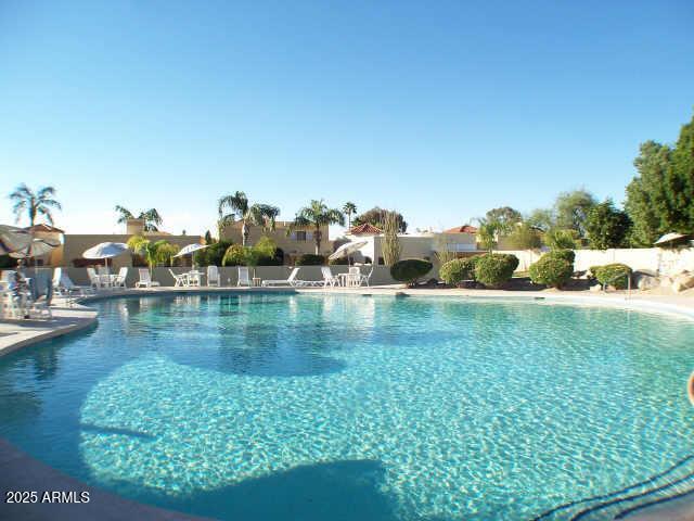 pool with fence