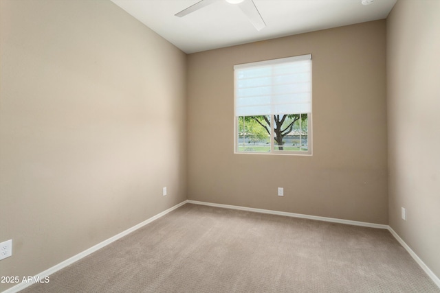 26242 N 122nd Ln, Peoria, AZ 85383 - unfurnished room featuring baseboards, a ceiling fan, and light carpet