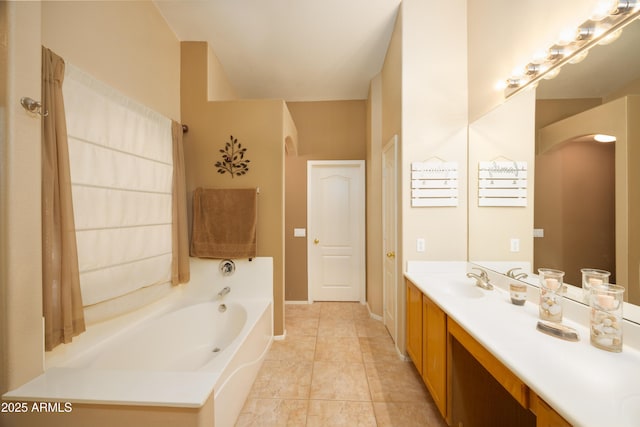 12933 W Monterey Way, Avondale, AZ 85392 - full bath with a bath, vanity, and tile patterned flooring