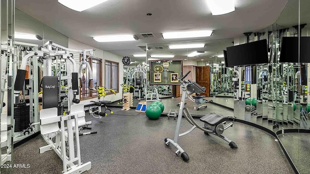 view of exercise room