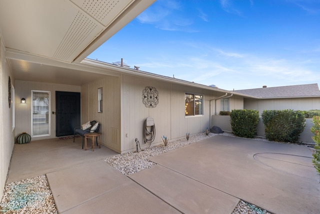 exterior space featuring a patio area