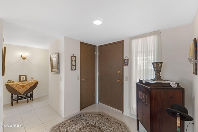 view of tiled foyer