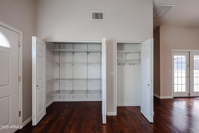 closet with visible vents