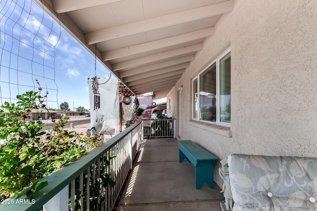 view of balcony
