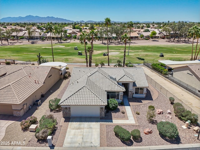15371 W Piccadilly Rd, Goodyear, AZ 85395 - bird's eye view with a mountain view, golf course view, and a residential view