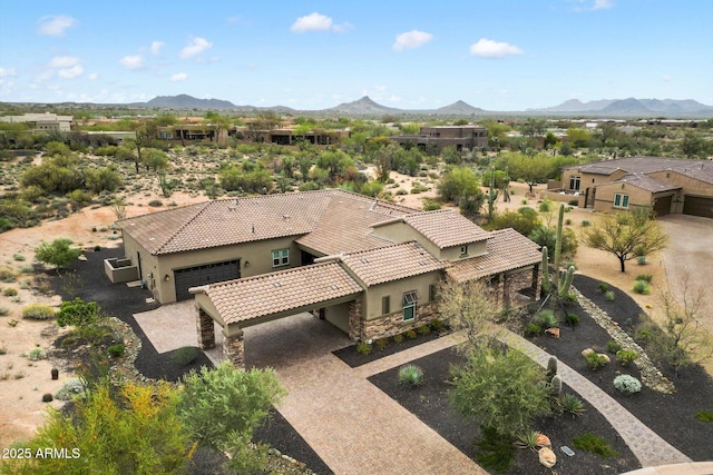 8597 E Arroyo Seco Rd, Scottsdale, AZ 85266 - aerial view featuring a mountain view