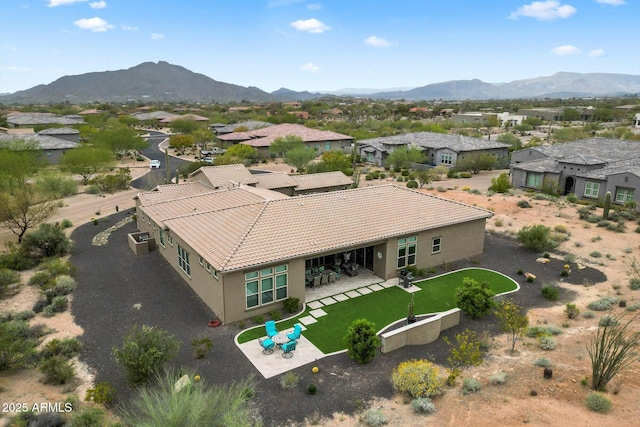 8597 E Arroyo Seco Rd, Scottsdale, AZ 85266 - aerial view featuring a residential view and a mountain view
