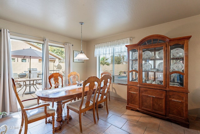 dining room with a healthy amount of sunlight