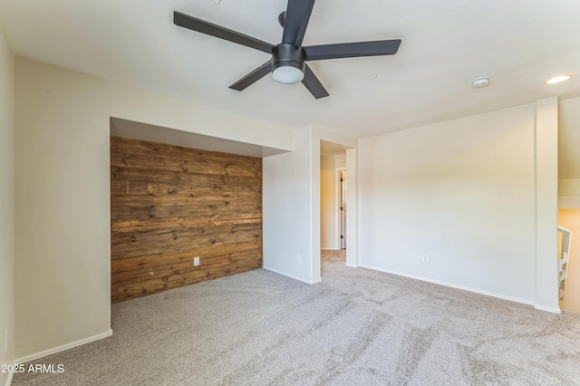 1717 E Joseph Way, Gilbert, AZ 85295 - carpeted spare room featuring a ceiling fan, a smoke detector, and recessed lighting