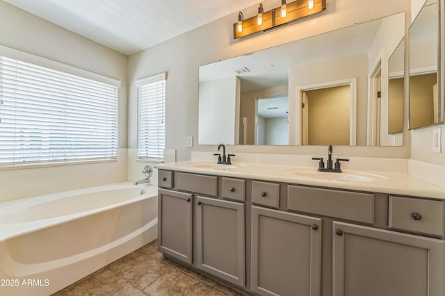 1717 E Joseph Way, Gilbert, AZ 85295 - full bathroom featuring double vanity and a bath