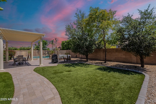 9345 W Robin Ln, Peoria, AZ 85383 - view of yard with a pergola and a patio