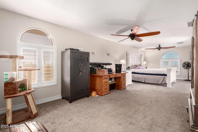 5484 E 36th Ave, Apache Junction, AZ 85119 - bedroom featuring light carpet and a ceiling fan