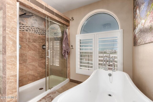 5484 E 36th Ave, Apache Junction, AZ 85119 - full bathroom featuring a freestanding tub and a shower stall
