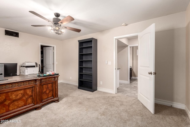 5484 E 36th Ave, Apache Junction, AZ 85119 - office featuring light colored carpet and ceiling fan