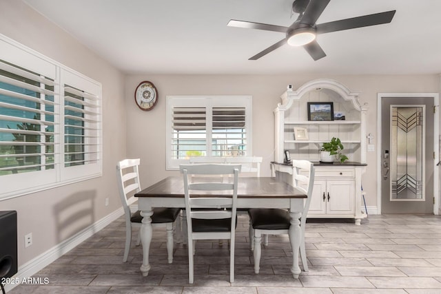 5484 E 36th Ave, Apache Junction, AZ 85119 - dining room featuring wood finish floors and a ceiling fan