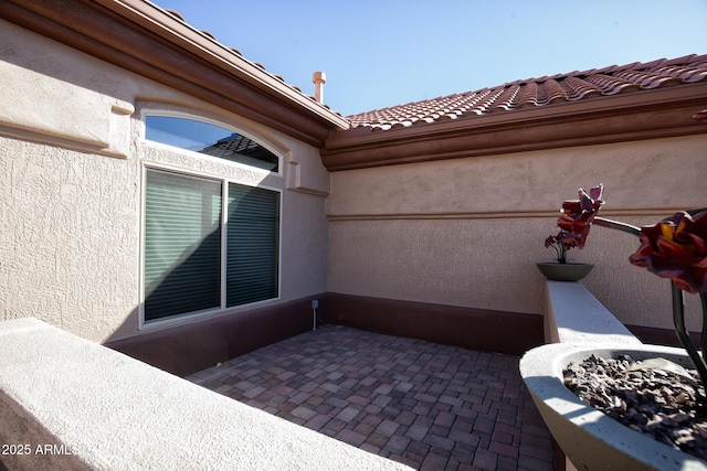 view of patio / terrace featuring a balcony