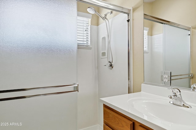 625 W Douglas Ave, Gilbert, AZ 85233 - bathroom with vanity and a shower with shower door