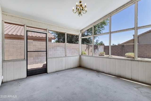 625 W Douglas Ave, Gilbert, AZ 85233 - unfurnished sunroom featuring a chandelier