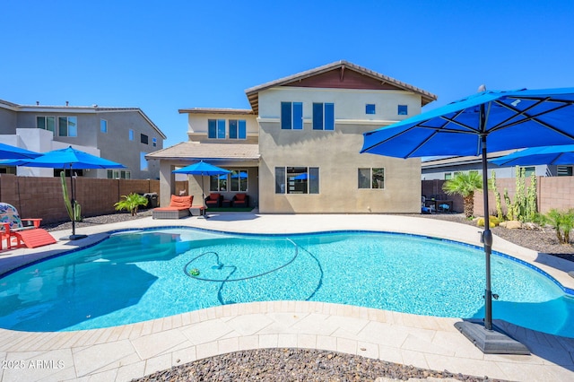 3247 E Creosote Ln, Gilbert, AZ 85298 - view of pool featuring a patio and a fenced backyard