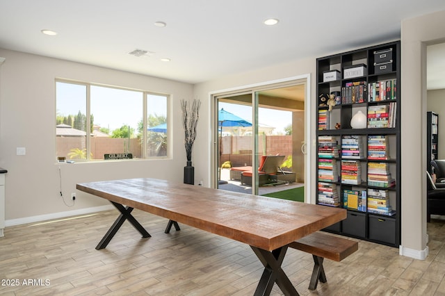 3247 E Creosote Ln, Gilbert, AZ 85298 - office space featuring healthy amount of natural light, light wood-style flooring, baseboards, and recessed lighting