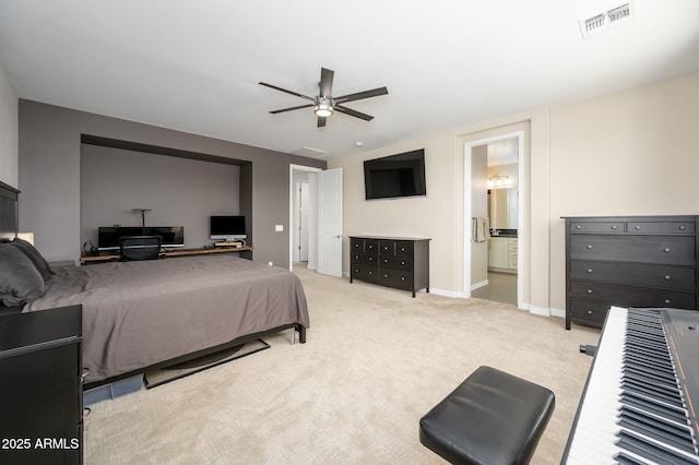 3247 E Creosote Ln, Gilbert, AZ 85298 - bedroom featuring baseboards, carpet floors, and a ceiling fan