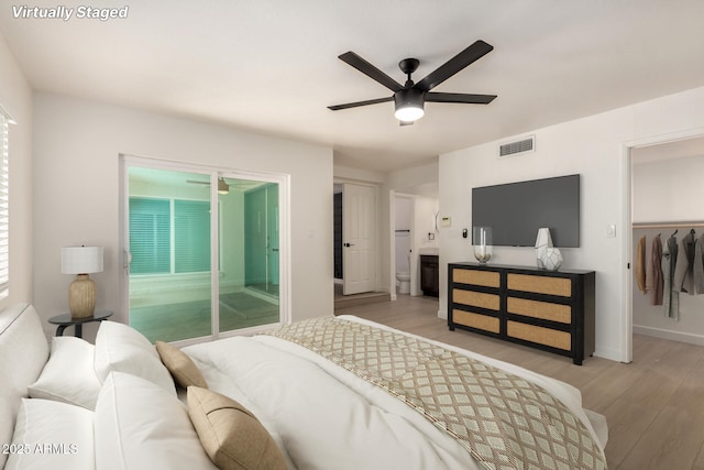 862 W Javelina Ave, Mesa, AZ 85210 - bedroom featuring light wood-style floors and a ceiling fan