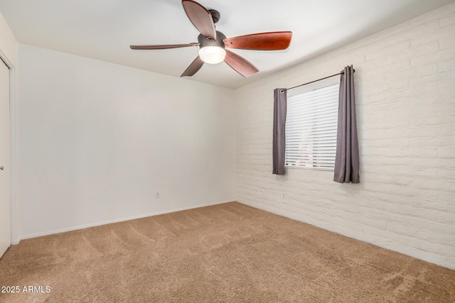 4414 E Hubbell St Unit 66, Phoenix, AZ 85008 - spare room featuring carpet floors and a ceiling fan