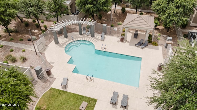 2402 E 5th St Unit 1498, Tempe, AZ 85288 - community pool featuring fence, a gazebo, and a patio