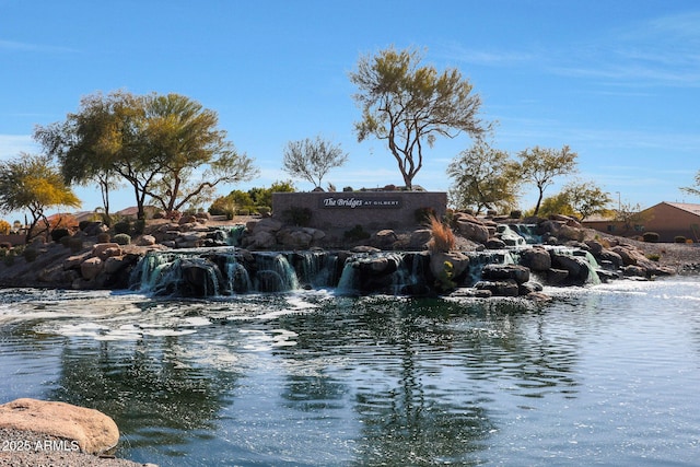 view of water feature