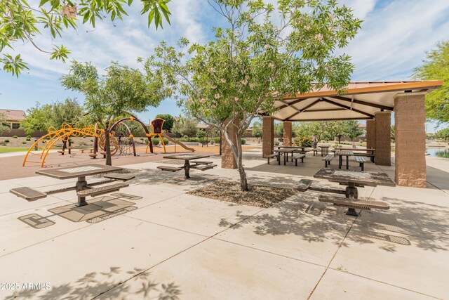 3501 E Apricot Ln, Gilbert, AZ 85298 - view of community featuring a gazebo and playground community
