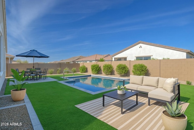 2228 E Isaiah Ave, Gilbert, AZ 85298 - view of swimming pool featuring outdoor lounge area and a patio