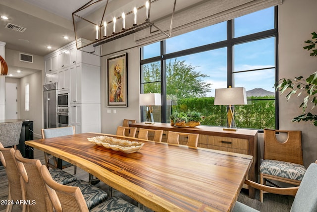 view of dining area