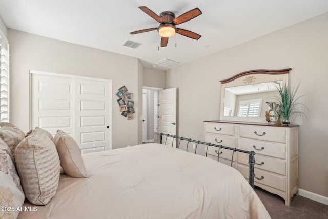 30342 N 130th Dr, Peoria, AZ 85383 - bedroom with a closet, carpet floors, visible vents, and baseboards