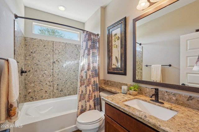 30342 N 130th Dr, Peoria, AZ 85383 - full bath featuring toilet, shower / bathtub combination with curtain, and vanity
