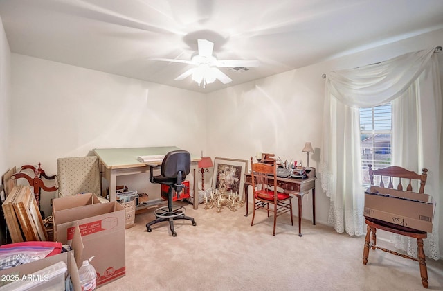 2726 S 160th Ave, Goodyear, AZ 85338 - office featuring carpet floors and ceiling fan