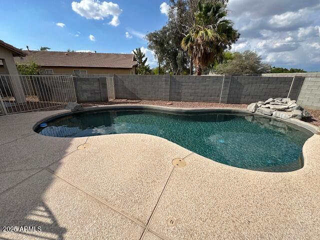 20275 N 81st Ln, Peoria, AZ 85382 - view of pool featuring a fenced backyard and a patio