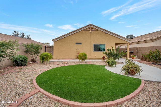 23677 N Desert Dr, Florence, AZ 85132 - fenced backyard featuring a patio