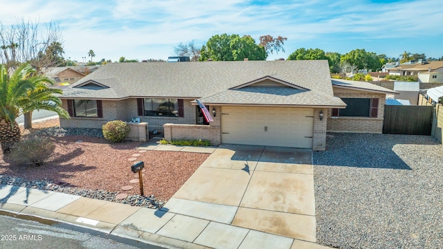 ranch-style house with a garage