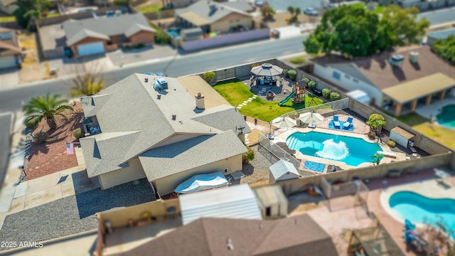 birds eye view of property