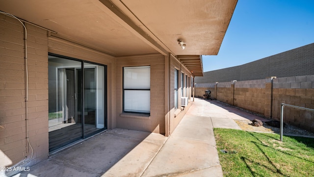 view of patio / terrace featuring a fenced backyard
