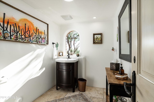 bathroom with vanity