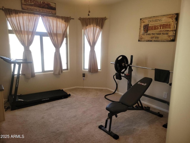 1769 E Jacob St, San Tan Valley, AZ 85140 - exercise room with carpet floors and baseboards