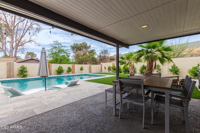 2033 E Janice Way, Phoenix, AZ 85022 - view of swimming pool featuring a patio and a fenced backyard