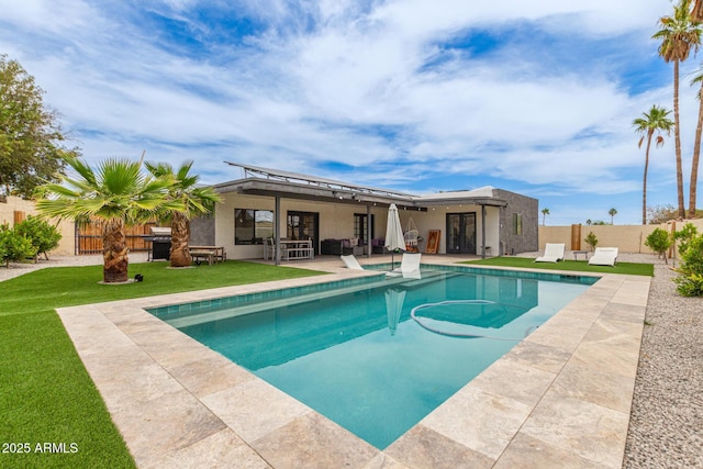 2033 E Janice Way, Phoenix, AZ 85022 - view of swimming pool featuring french doors and a patio area